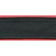 Braided elastic 22 mm black art. 851113030/1 m