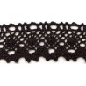 Cotton Lace Trim art.S06/33mm, black/1 m
