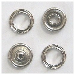 19090 Open Ring Snap Fasteners 9.7mm/nickel.stainless/50pcs