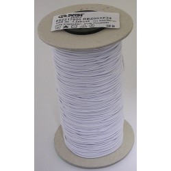 Round elastic cord 1.3 mm white/100m