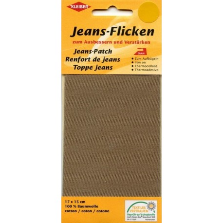 Jeans-Patch art. 342-07 beige, 17 x 15 cm