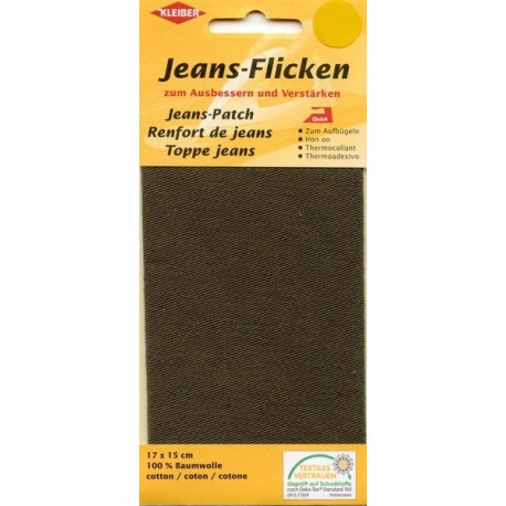 Jeans-Patch art. 342-08 olive green, 17 x 15 cm