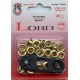Eyelets with washers 5.5 mm set LORD/brass/20pcs.