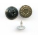 Jeans Button 14 mm "Jeanswear Original", old brass, plastic back/1 pc.