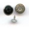Jeans Button 14 mm Plastic Base "Original Jeanswear", nickel/1 pc.