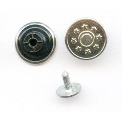 4936Z Jeans Tack Button 14 mm "Stars" , nickel, plastic Base/1 pc.
