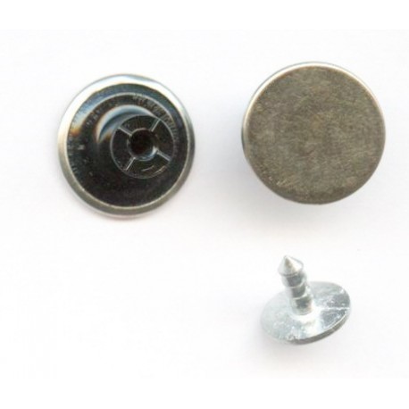 Jeans Button 14 mm, plastic Base nickel/1 pc.