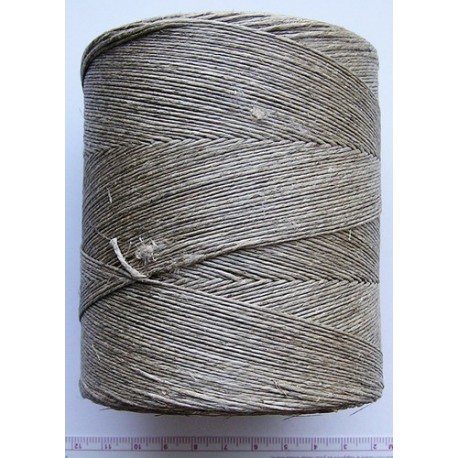 Flax Yarn 3.5x2, polishing, natural color/500 g/600 m