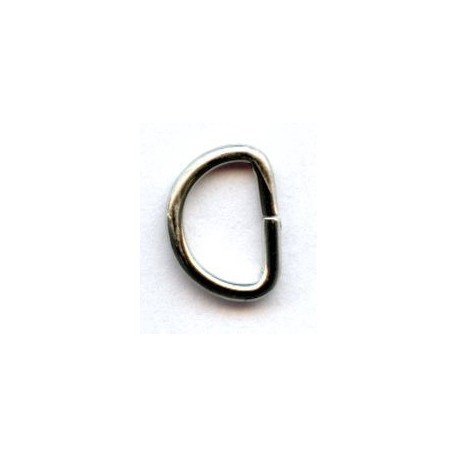 D-ring of steel wire art.10/8/1.6/nickel/1 pc.