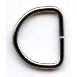 D-ring  of steel wire 16/13/2.0/nickel/1 pc.