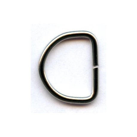 D-ring  of steel wire 16/13/2.0/nickel/50 pcs.