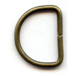 20559 D-ring 20/15/2.2/old brass/50 pcs.