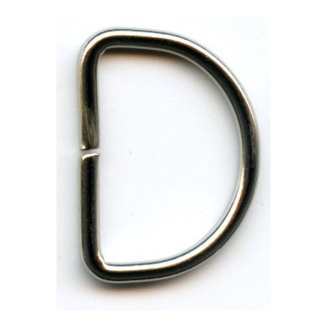 Kilpa-pusžiedis iš plieninės vielos art.25/17/2.5/nikelis/1 vnt.