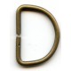 D-ring of steel wire art.25/17/2.5/old brass/1 pcs.