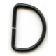 D-ring of steel wire art.25/17/2.5/black/50 pcs.