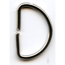 D-ring of steel wire art.30/18/2.5/nickel/50 pcs.