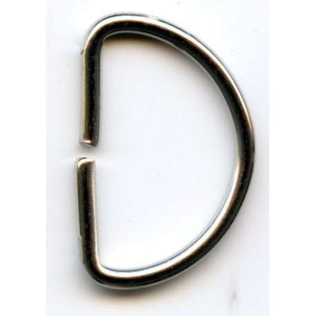 D-ring of steel wire art.30/18/2.8/nickel/50 pcs.