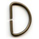 D-ring of steel wire art.30/20/2.8/old brass/1 pc.