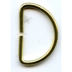 D-ring of steel wire art.30/18/2.8/gold/1 pc.