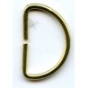 D-ring of steel wire art.30/18/2.8/gold/1 pc.