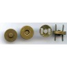 Magnetic Snap Fasteners 18 mm, old brass/1 pc.