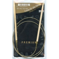 Circular needle with bamboo tips art.555-7/100cm/5.0mm