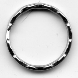 Žiedas raktams banguotas 25 mm, nikelis/1vnt.