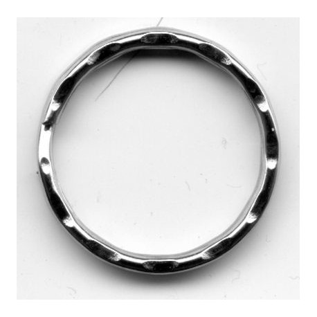 Metal split Ring wavy 25 mm Nickel Plate/1 pc.
