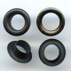 Eyelets of steel with Washers 4mm art.04KP/black/100 pcs.