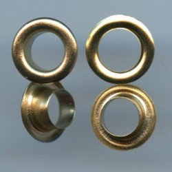 20932 Eyelets with Washers 4mm art.04KP/gold/100 pcs.