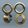 Eyelets of steel with Washers 4mm art.04KP/brass/100 pcs.