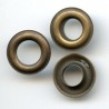 Eyelets with Washer 10 mm art.10P steel, old brass/50 pcs.