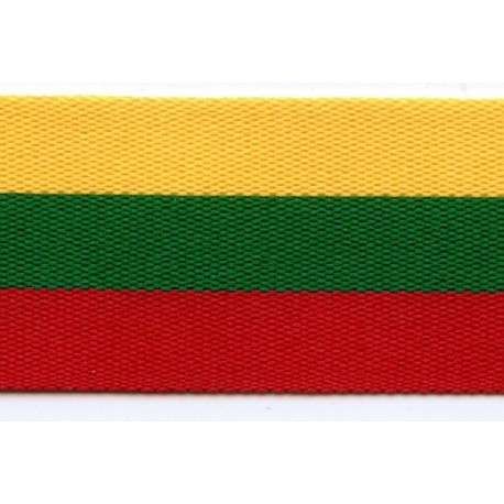 Ribbons in Lithuanian Flag Colors 30 mm/1 m