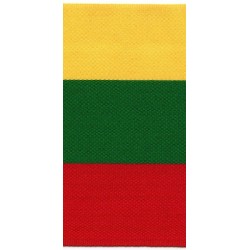 Ribbon in Lithuanian Flag Colors 100 mm/1 m