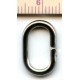 Steel oval open jump ring RA12/6/2.0 nickel/10 pcs.
