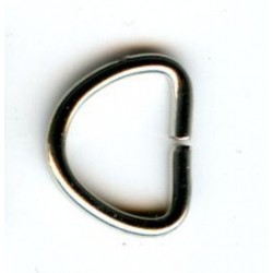 D-ring of steel wire art.12/9/1.8/nickel/1 pc.