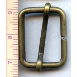 15333 Slider of steel wire RE20/14/2.5 old brass/1 pc.