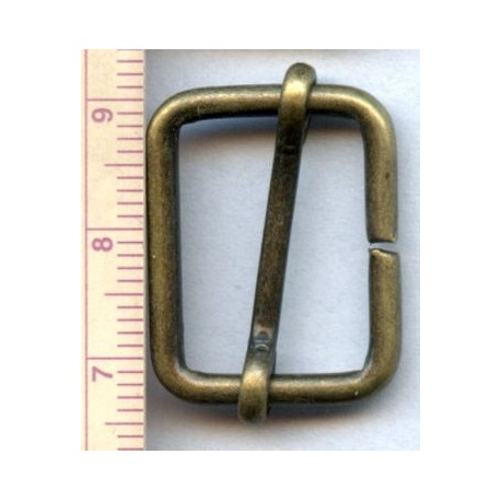 Slider of steel wire RE20/14/2.5 old brass/1 pc.