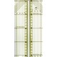 Quilting ruler, 50x500 mm, metric scale, black art.0550