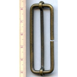 15651 Slider of steel wire RE50/14/3.0 old brass/1 pc.