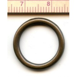 Welded Round Ring 15mm Old Brass art. OZK15/20 pcs.