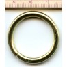 Metal O-ring of steel wire 25/4.0mm gold/1 pc.