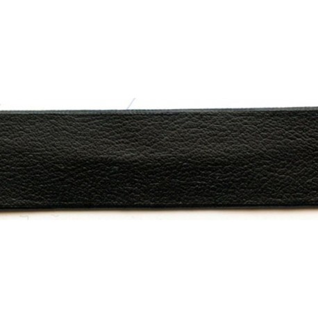 Faux Leather Bias Binding  Width 15 cm black/1 m