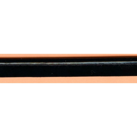 5884J Dirbtinės lako odos kantelis 2mm juodas/1 m