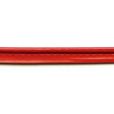 Dirbtinės lako odos kantelis 2mm raudonas/1 m