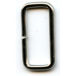Kilpa iš vielos stačiakampė 20x8x2.0 mm/nikelis/10 vnt.