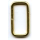 Steel Wire Loops Rectangles 20x9x2.0 mm/gold/10 pcs.