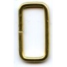 Steel Wire Loops Rectangles 20x9x2.0 mm/gold/10 pcs.