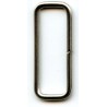 Steel Wire Loops Rectangles 30x9x2.2 mm/nickel/1 pc.