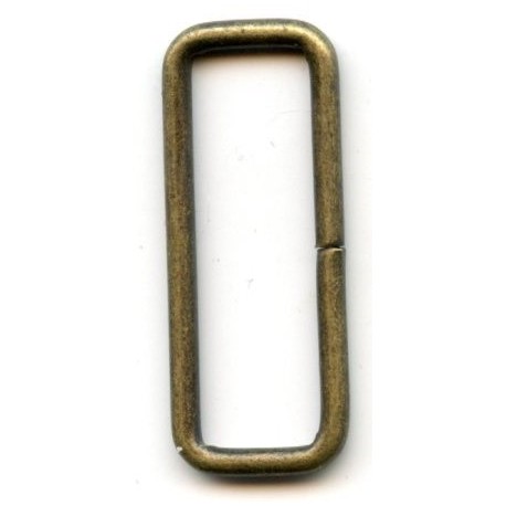 Kilpos iš vielos stačiakampės 30x9x2.2 mm/žalvaris/1 vnt.